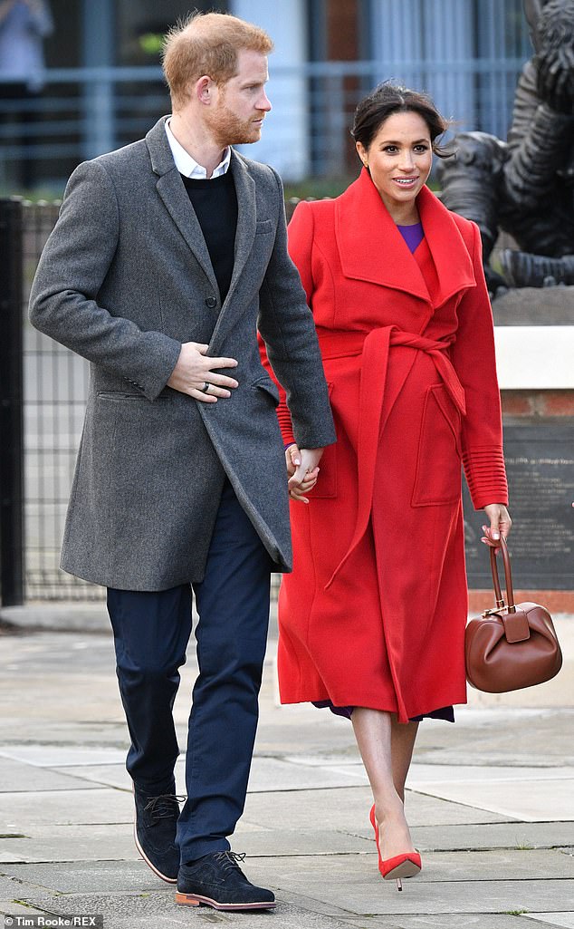 The couple take a short walk to meet with locals after unveiling the plaque. The WWI statue, which is named after one of Owen's works, Futility, is cast in bronze and represents an exhausted First World War soldier