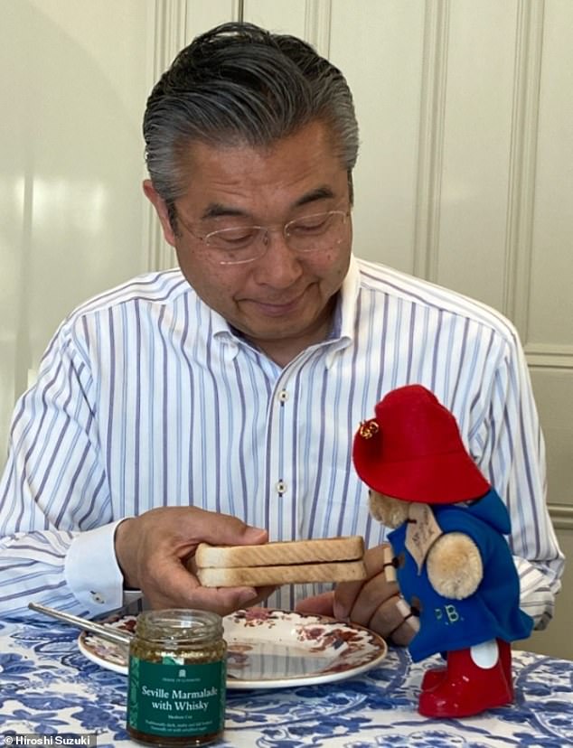 Hiroshi has a special fondness for the fictional British-Peruvian bear after being compared to the beloved character himself. Getting a plush teddy, the politician has shared selfies taking the stuffed animal on journeys across different landmarks, including the London Eye