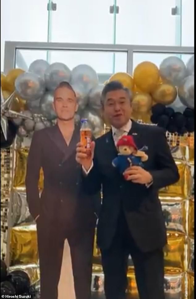 The ambassador appears to having a ball of a time in Scotland, as he chugged some Irn Bru on a visit