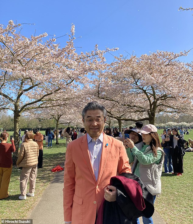 Hiroshi visited Battersea Park to see the cherry blossoms this spring after posting about the Sakura project