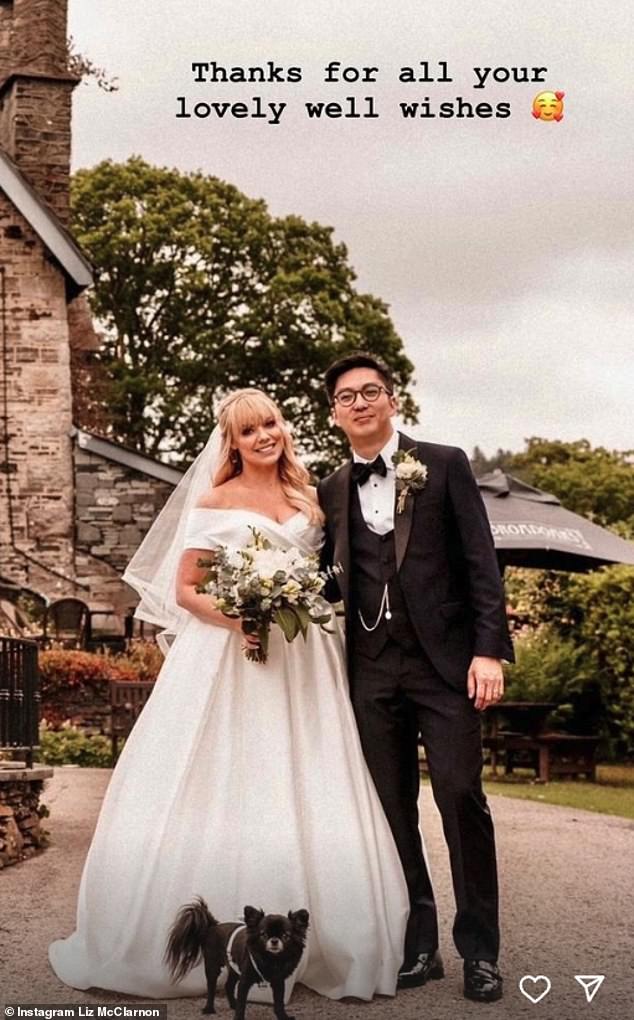Liz married Peter in June 2023, but didn't reveal his identity to her followers until they celebrated their first wedding anniversary last year