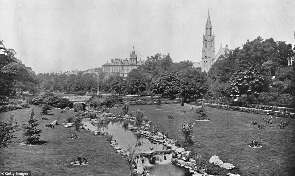 Bournemouth Upper Gardens are pictured above in the 1910s. The Upper Gardens are part of a set of Grade II listed gardens in Bournemouth and remain popular today