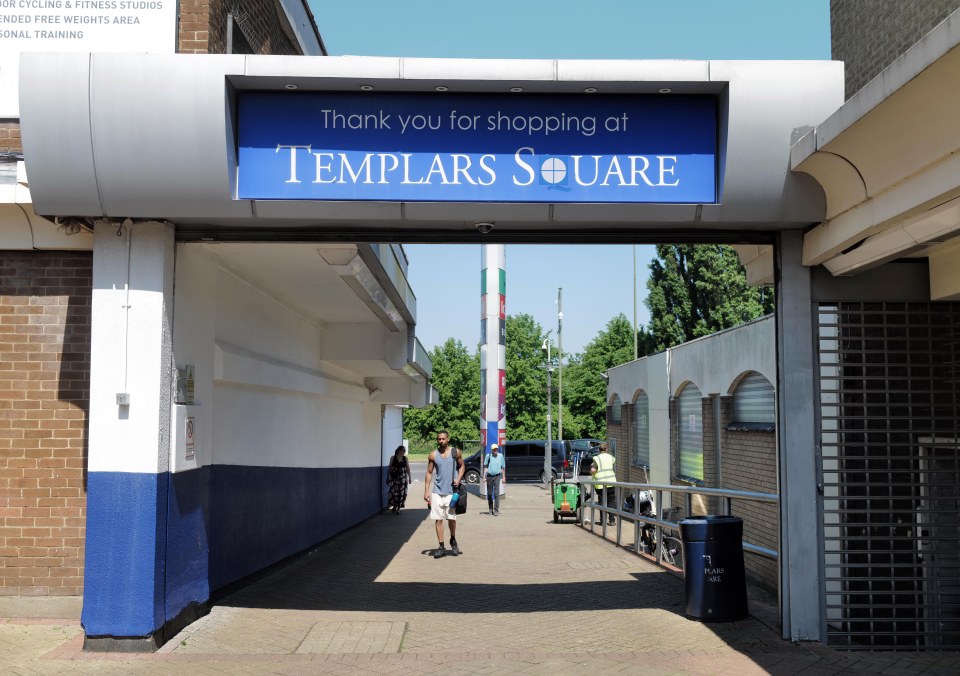 Entrance to Templars Square shopping centre.
