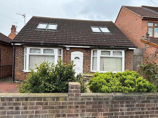 Whilst the house was repaired, the family lived in this very modest bungalow four miles away