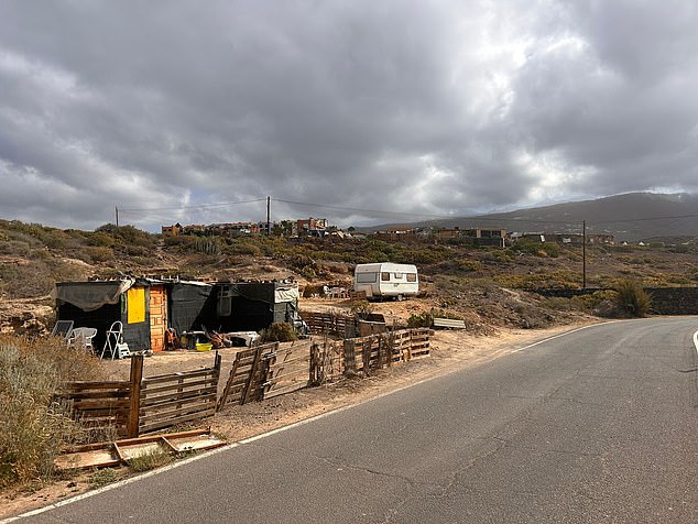 Sharon said the residents ‘live a normal life’, with most having showers and toilets in their motorhomes