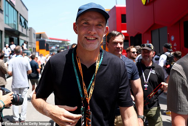 The team bonding trip was also attended by manager Thomas Tuchel, who looked releaxed