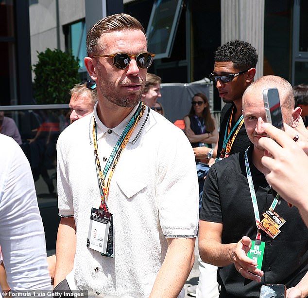 Former England captain Jordan Henderson was there too, after his recent recall under Tuchel