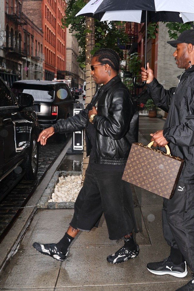 A$AP Rocky walking in New York City.