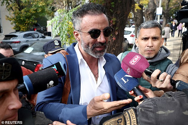Luque is pictured leaving court after the case was declared a mistrial earlier this week