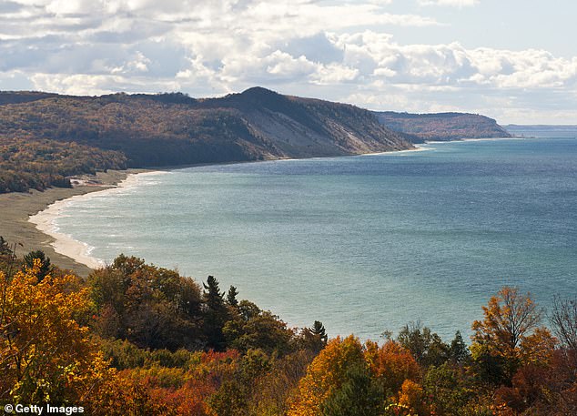Among the lives lost in the wreck were Ingram and his son, whose bodies were later recovered and returned to Britain for burial (pictured: Lake Michigan)