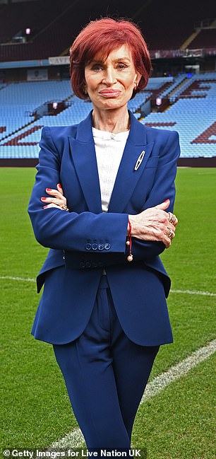 Sharon Osbourne pictured after taking Ozempic in February this year