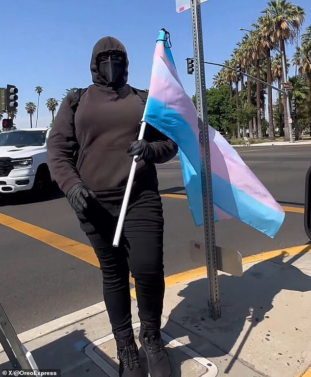 The arrest was first reported by local media after viral video of the incident was recorded by Josh Fulfer, a crowd-funded reporter protesting against the inclusion of a trans athlete
