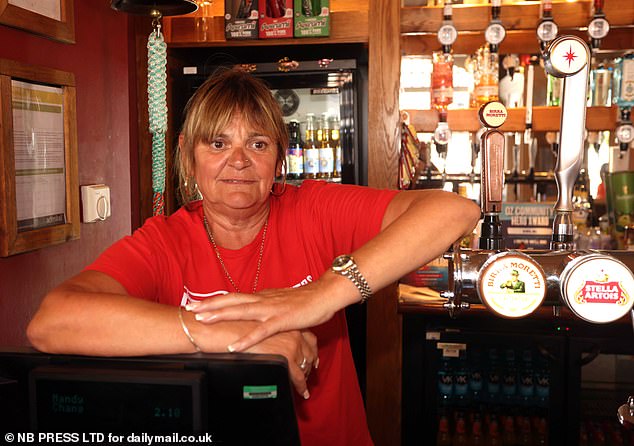 Barmaid Mandy Lowe, 60, said: 'Someone just chose to put them through at tea time on a Thursday