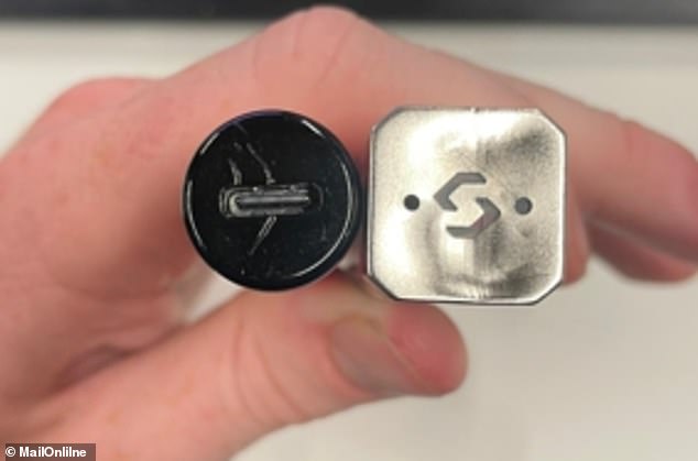 Pictured left to right: An aerial image of a disposable vape, which will be banned tomorrow, versus a new reusable model