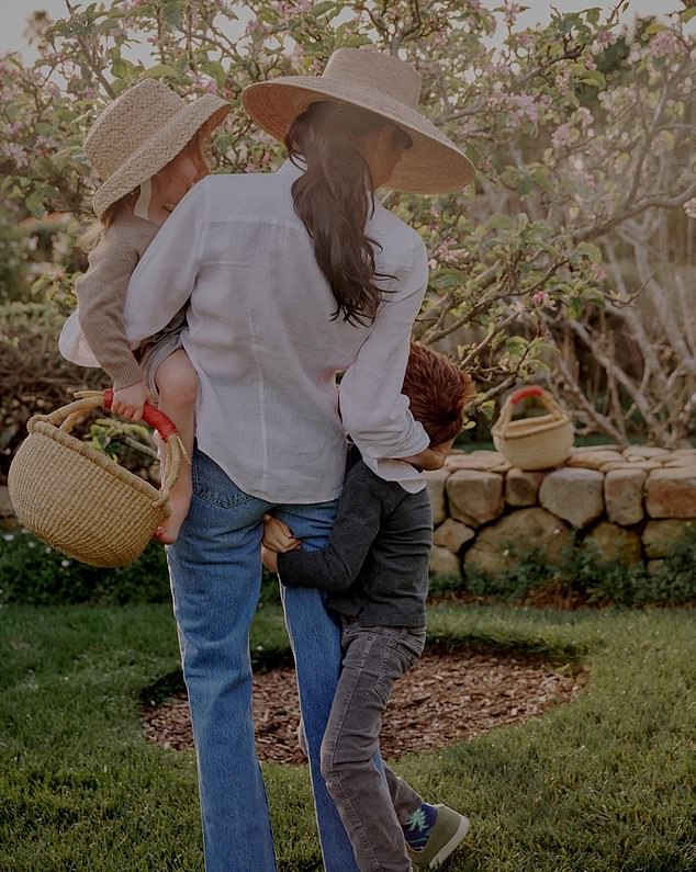 Meghan shared a photo of herself with Prince Archie and Princess Lilibet on Instagram as she promoted her lifestyle brand