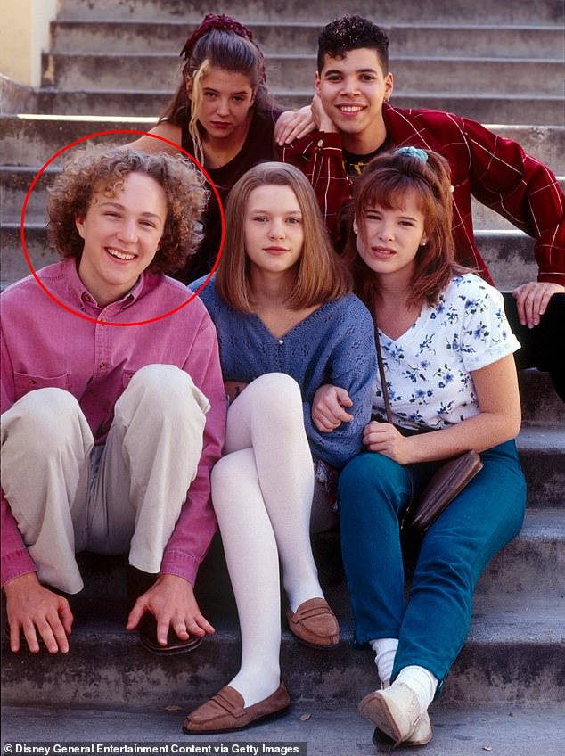 If you guessed Devon Gummersall, the now-46-year-old actor who brought life to the brooding yet sympathetic Brian Krakow on hit 1990s drama, My So-Called Life, you're absolutely right! (pictured: Gummersall circled)