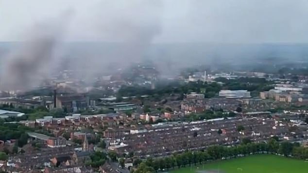 Three people have been arrested on suspicion of arson and remain in police custody