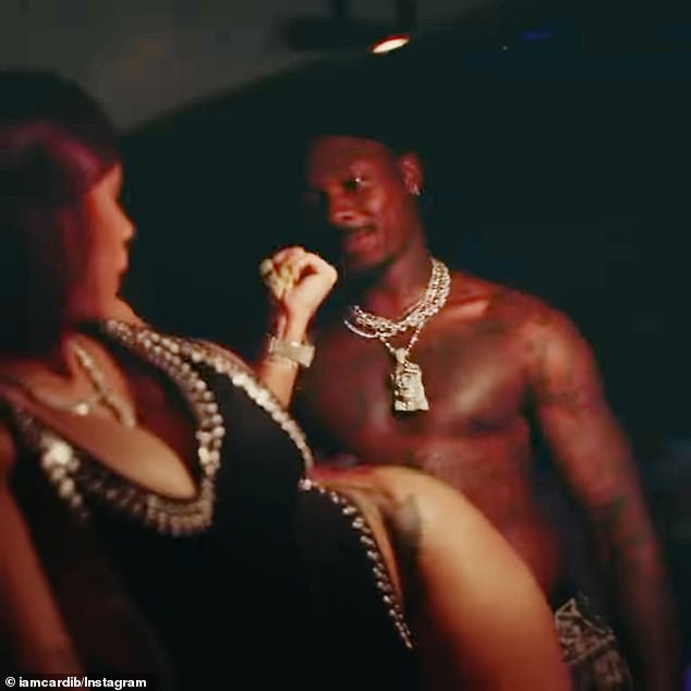 Another clip showed her twerking on her man in a hot tub