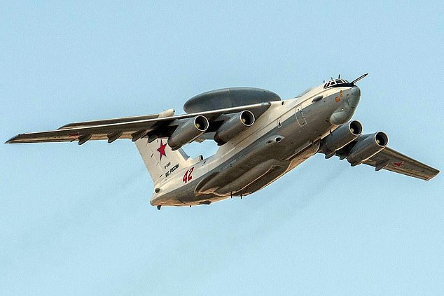 Ukraine managed to destroy an A-50 Mainstay (pictured), which is used as an aerial command and radar centre