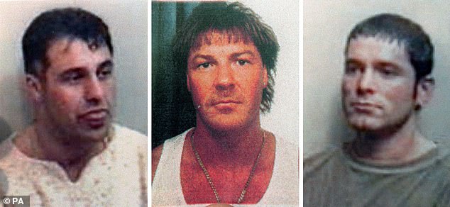 (Left to right) Execution victims Patrick Tate, Anthony Tucker and Craig Rolfe, who were found in a Range Rover with extensive injuries