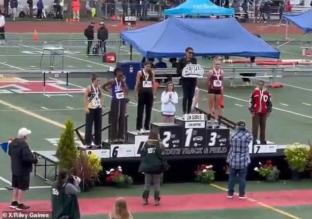 Supporters cheered for every other athlete before Garcia was booed after reaching the podium