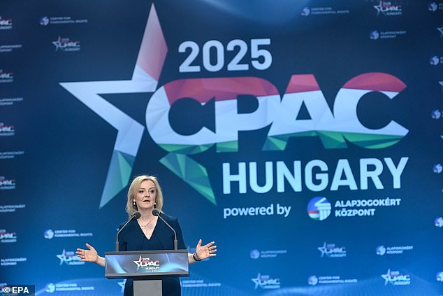 Over the weekend, Ms Truss appeared alongside Hungarian PM Viktor Orban at a press conference