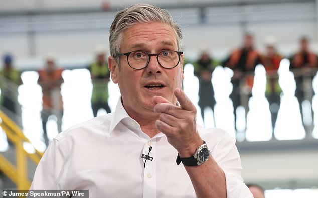It will put Sir Keir Starmer (pictured last month) under pressure as he debates whether to raise or scrap the limit