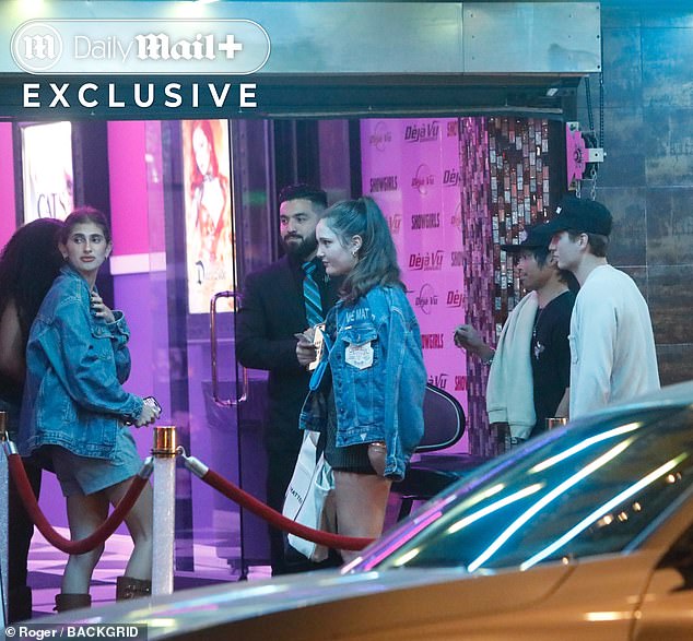 According to an onlooker, the group was there for about 30 minutes before the left at 2:30 in the morning