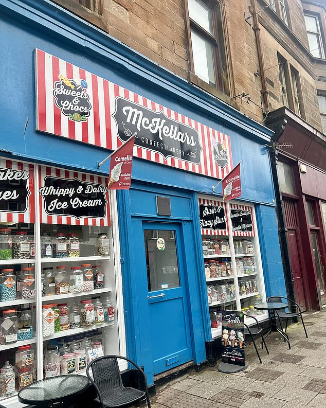 Demi, 22, has lived in Campbeltown her whole life and works in the town's sweet shop