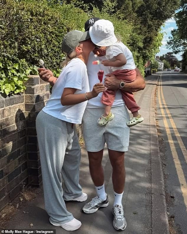 Molly-Mae went 'Instagram official' with Tommy as they shared another loved-up family snap last month after rekindling their romance