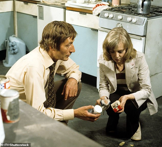 Barbara pictured with John Neville  in Sunday Night Theatre, Blinkers' TV programme in 1973