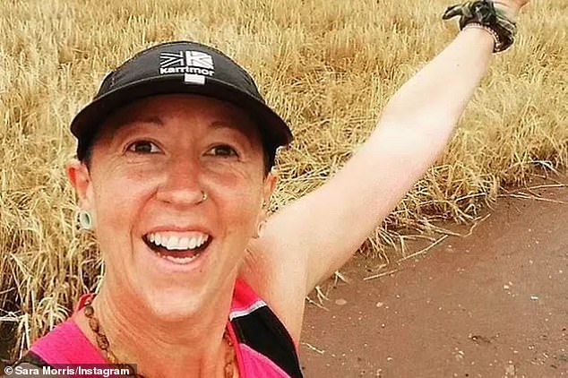 Sara Morris was caught out by her own Facebook posts which showed her taking part in running events