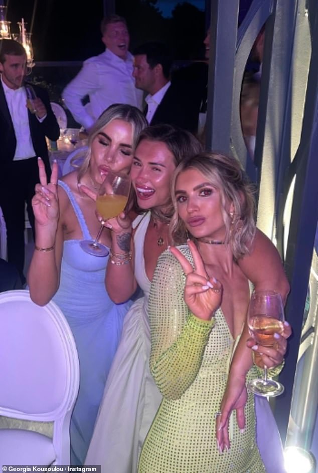 TOWIE star Georgia shared a slew of snaps on Sunday from the rowdy reception