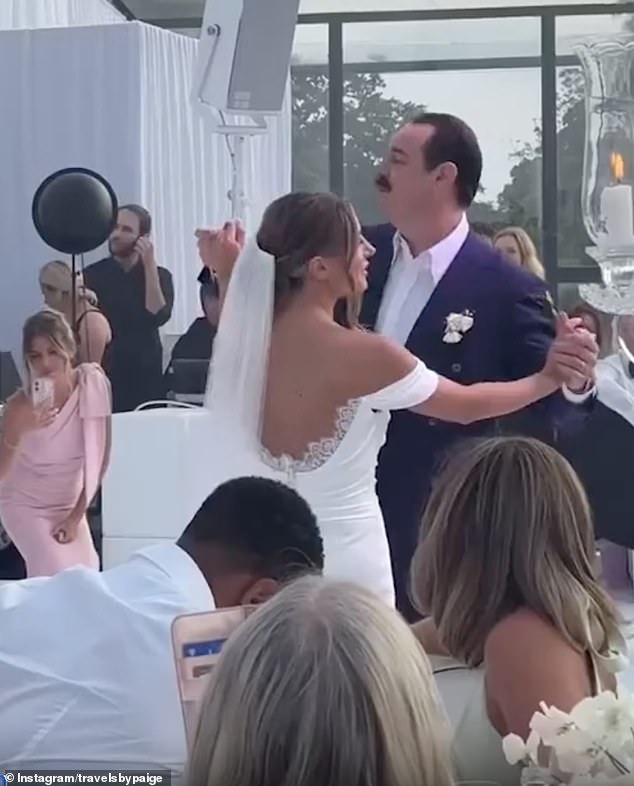 Love Island star Dani shared her first dance with her actor father Danny, with video showing the pair being cheered on by family and friends