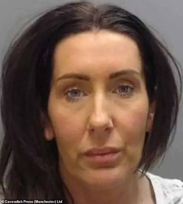 Pictured is Hannah Brookhouse's mother Diane when she was jailed for drug offences in 2014