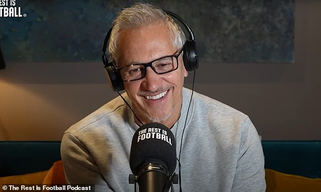Gary went on to share details of the nuptials on his The Rest Is Football podcast on Monday, telling co-host Alan Shearer: 'I had Harry's wedding which went swimmingly well