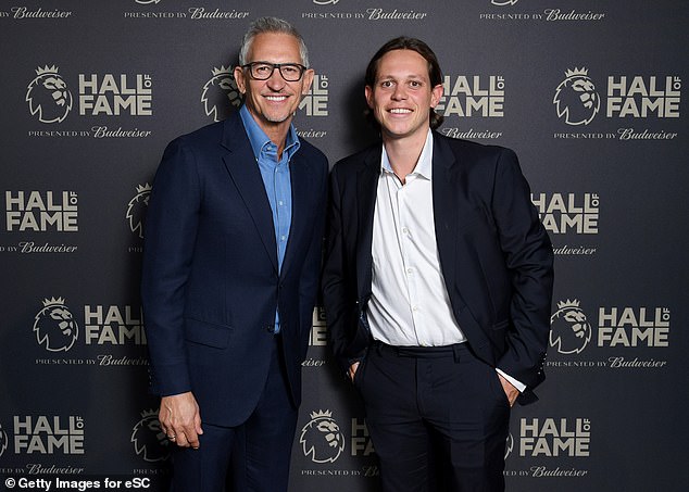 Gary pictured with son Harry in 2022
