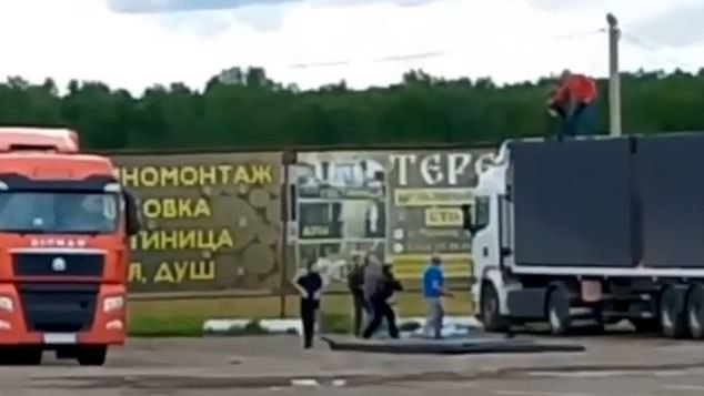 The deadly payloads were reportedly hidden in what drivers thought were frame houses or modular cabins - and delivered to Russian airfields in Murmansk, Irkutsk, Ryazan, and Ivanovo