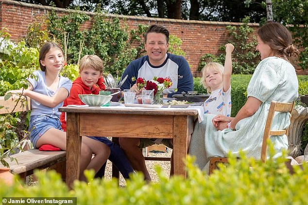 Amid the conditions affecting many members of his family, Jamie went on to joke that home life is 'bonkers', remarking: 'Imagine four neurodiverse people at the dinner table trying to get their point across'
