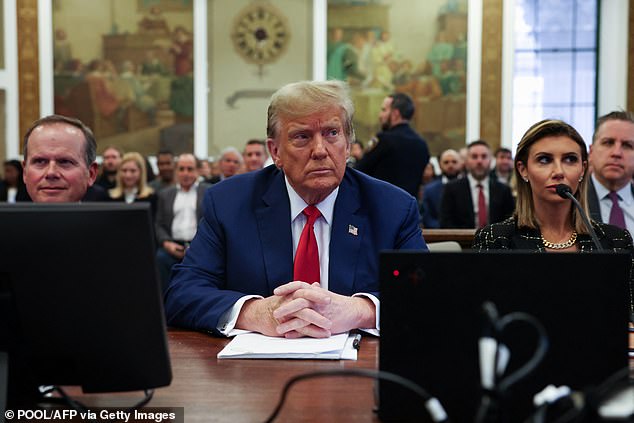 The President was last year found guilty of 34 counts of falsifying business records