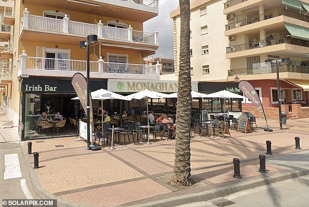 A British woman answered the phone at the Irish bar, said to be owned by Ross Monaghan, yesterday morning but said she had been told by the police not to comment