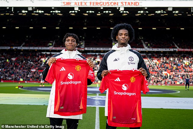 Heaven is close to Patrick Dorgu (left) who was presented alongside him at the Crystal Palace match in February