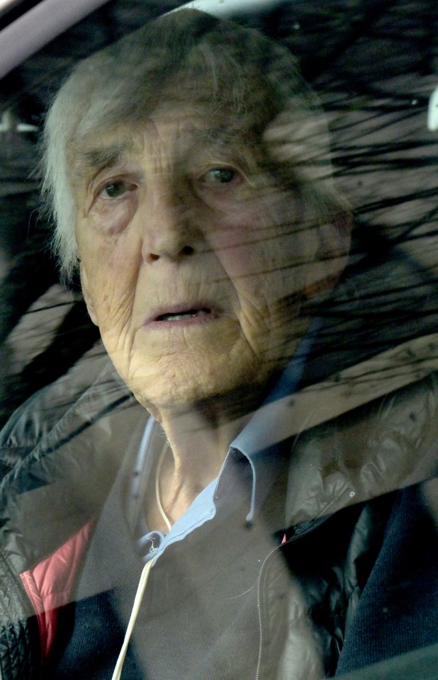 Gerald Hill, seen through a car window.