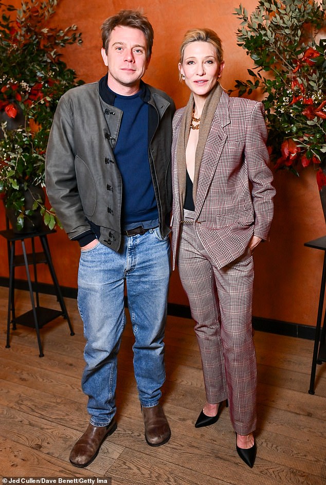 Jonathan Anderson and Cate Blanchett attend the Vogue: Inventing the Runway Special Premiere at Lightroom in Kings Cross on November 28, 2024