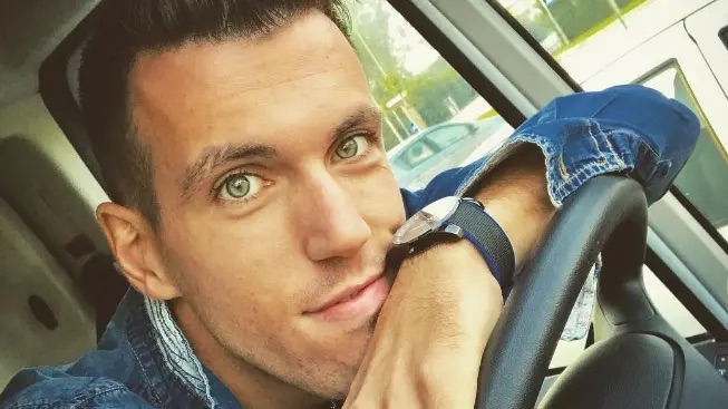 Giacomo Friso, the killer in a murder case, in a selfie video.