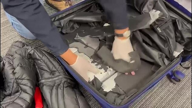 Chilean customs intercepted the suitcase allegedly carried by William "Billy Boy" Eastment, which contained the Class A drugs