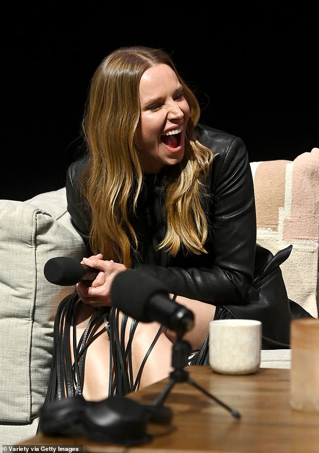 Adam said, 'I see,' before she added, 'So this is not like¿.' Another woman on stage said, 'I¿m also not wearing pants! We were talking about that beforehand!' Adam then shot back: 'You guys should try pants! Honestly, they¿re great. They're amazing'