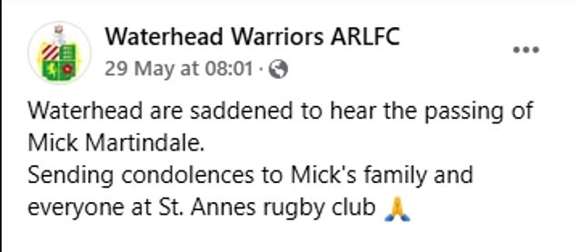 Tributes soon started pouring in for the sportstar, known as 'Tricky', following the tragic news