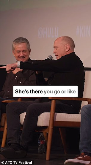 Last Friday, Jonathan crashed the King of the Hill reunion at ATX TV Festival in Austin and briefly rambled during the Q&A with co-creators Mike Judge (R) and Greg Daniels (L)