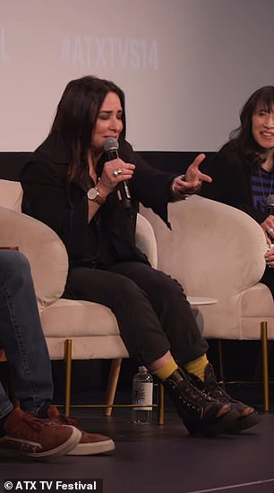King of the Hill actors Pamela Adlon (M), Lauren Tom (R), and Toby Huss (L) also attended